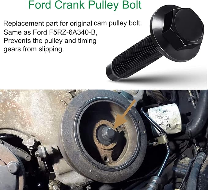 Engines Repair Tools Kit-Valve Spring Compressor Tool, Crankshaft Positioning Tool, Cam Phaser Holding Tool, Timing Chain Locking Wedge Tool, Crankshaft Pulley Bolt for Ford 4.6L 5.4L 6.8L 3V Engines
