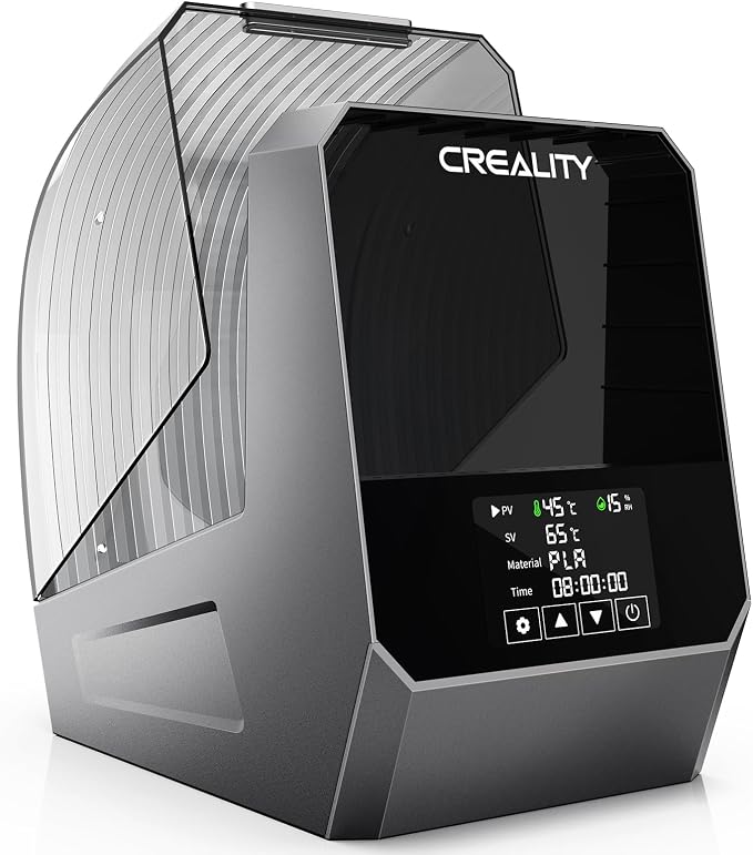 Creality Filament Dryer, Dual-Spool Space Pi Filament Storage Box -Double 360° Heating with 110W PTC Heater LCD Touch Screen One-Key Set Filament,Dehydrator 1.75/2.85/3mm Support PLA PETG ABS TPU