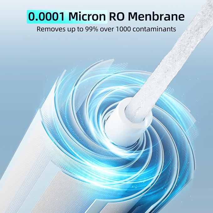 MIZUDO 1200GPD RO Membrane Filter, Reverse Osmosis System Replacement, 0.0001 Micron, 36-Month Lifetime
