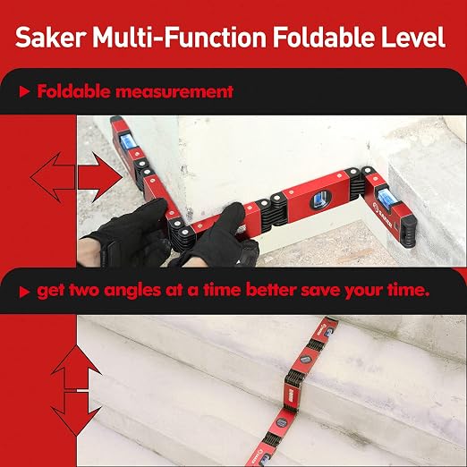 Saker Multi-Function Foldable Level-Saker Contour Gauge (5 Inch Lock) Profile Tool