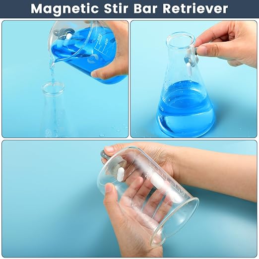 HYCC Magnetic Stirrer Hot Plate Max 520℉, 100-2000RPM Hot Plate with Magnetic Stirrer, 2000mL Magnetic Hotplate Stirrer, Magnetic Stir Bar, Stir Bar Retriever