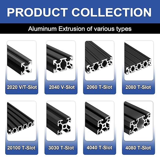 8Pack 2020 Aluminum Extrusion V-Slot 700mm Silver Extruded Aluminum Profile 20x20 V-Slotted Framing European Standard Anodized Linear Rail for 3D Printer Accessories Parts