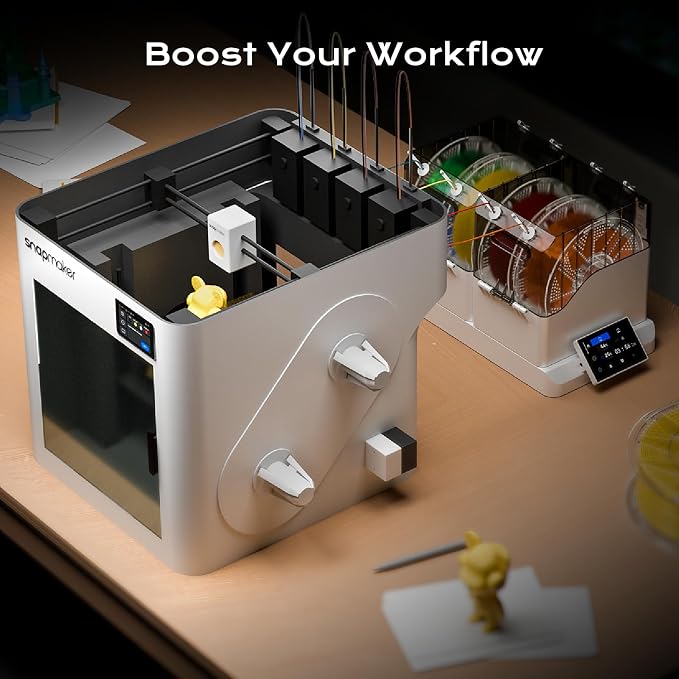 Chitu Systems E1 Filament Dryer 4 Spools, Auto-Humidity Hold, Independent Control with 2 Removable Chambers for Nylon, ABS, TPU, PETG, PLA 3D Printer Filament Drying, Compatible with AMS Lite