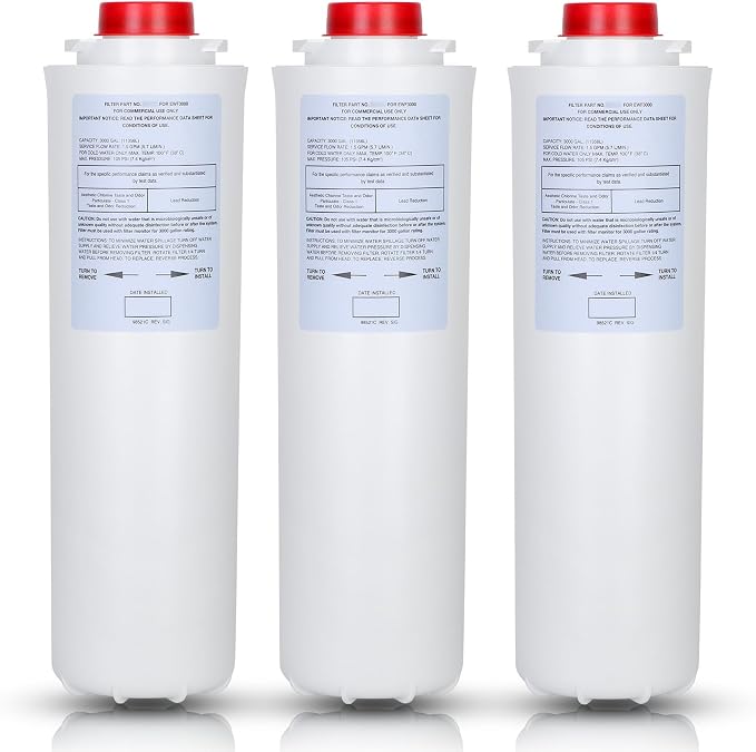 513,00-C (3 Packs-No Chip),Compatible with EzH2O Replacement Bottle Station High Capacity 3000 Gallon, EWF3000 for 513,00-C ERF750, 51299C, 55898C