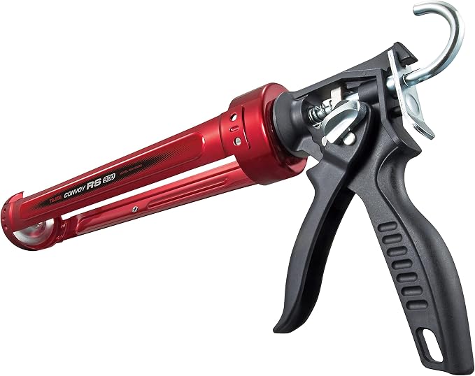 TAJIMA Caulk Gun - 1/4 Gallon (1 Quart) Convoy RS Dual Power Gun with Dual-Thrust Ratio & Auto Flow Stop - CNV-900RS