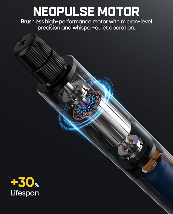 Fanttik F2 Master Kit Mini Cordless Rotary Tool, 5 Speed, Engraving Pen, 28 Accessories for 3D Printed Finishing, Sanding, Polishing, Drilling, Carving, Precision DIY in Flip-Top Case