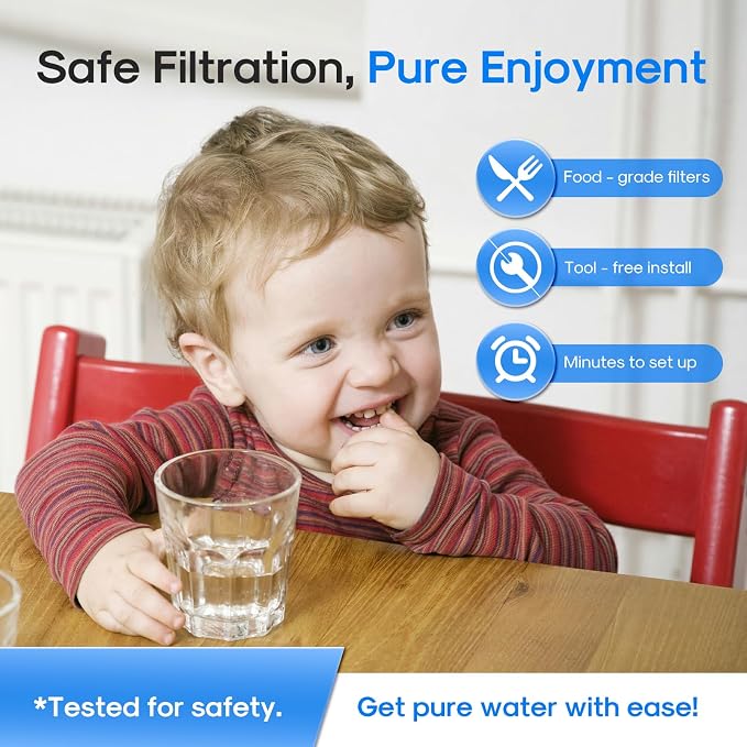 ICEPURE PP and CTO 2-stage Filters Replacement for ICEPURE 6-in-1 Bottleless Water Cooler Ice Maker with 2-Stage Filtration, WiFi, Bullet and Crushed Ice, YD-ZB007, 6 Months