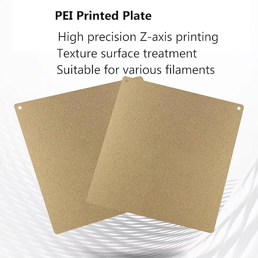 for AOSEED X-Maker Joy Cold Build Plate No Heating No Glue Double Sided PEI Textured Cool Printing Bed Sheet 128x128mm Kids 3D Printer Flexible Removable Spring Steel Heated Platform Mat