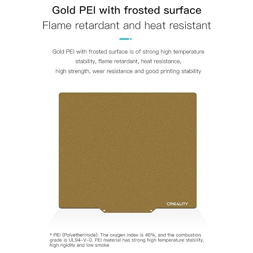 Creality CR-6 SE PEI Print Bed Kit, 3D Printer Parts Printing Plate Frosted PEI Surface and Magnetic Bottom Sheet Flexible Steel Platform for CR-6 SE 255 * 245 * 2mm