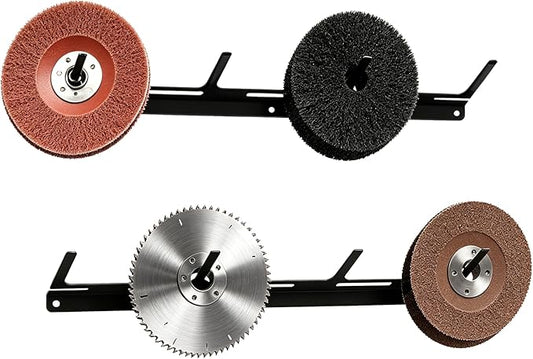 2PCS Discs Hook Rack – Wall Mount Angle Grinder Disc Holder Display Stand, Heavy Duty Storage Rack for Cutters, Polishers, Garage & Workspace Organizer