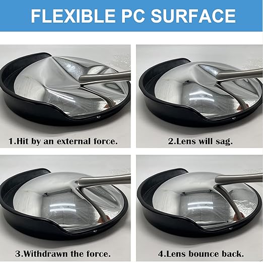 Convex Mirror - 18" Security Mirror for Business, Garage, Warehouse, Office. 18 Inch Convex Safety Mirror Indoor Outdoor with Clear View Wall-Mounted