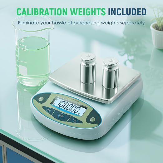 Antstone lab Scale 6000g x 0.01g Digital Gram Scale 0.01g Accuracy High Precision Scientific Analytical Balance for Laboratory, Jewelry Weighing (6000g, 0.01g)