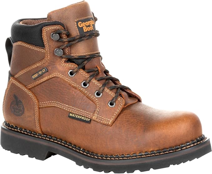 Georgia Boot Men's Giant Revamp Steel Toe Waterproof Work Boots