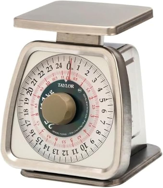 Taylor Stainless Steel Analog Portion Control Scale (25-Pound)