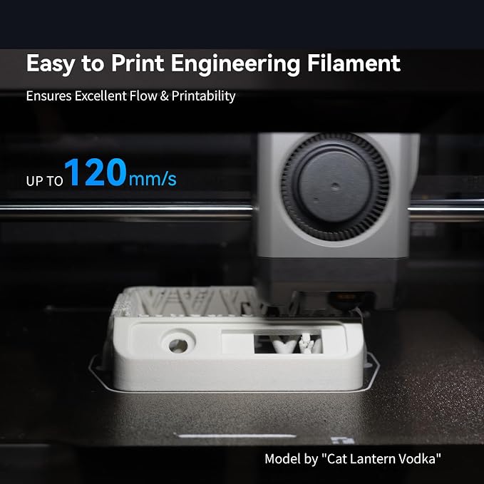 Siraya Tech Fibreheart PPA-GF 3D Printer Filament, 15% Glass Fiber Reinforced High Temperature Nylon, Extreme Strength & High-Temp Resistance (185°C+), Low Moisture for Accurate Prints (1kg, White)