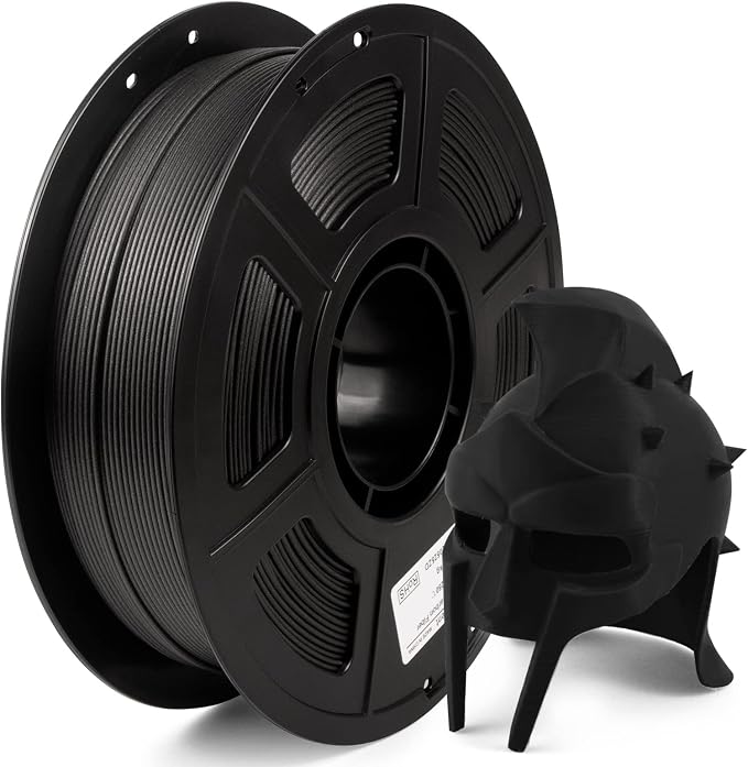 Carbon Fiber PETG Filament 1.75mm, Lightweight/High Strength PETG CF 3D Printer Filament, Black Carbon Fiber Filament 1kg(2.2lbs) Spool