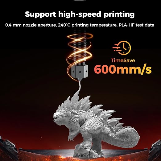 Creality K2 Plus/ K2 Pro/ K2 E3D Nozzle, Upgrade Obxidian™ High Flow Nozzle Assembly, Creality Hi Combo Extruder Hotend Nozzles, Supporting 600mm/s Printing (0.4mm)