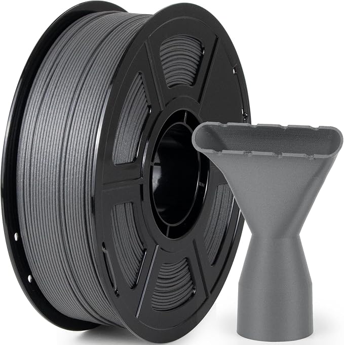 IEMAI Glass Fiber ASA Filament 1.75mm Matte Gray 1kg, ASA-GF 3D Printer Filament with UV & Weather Resistant, Dimensional Stability & Low Warpage for Outdoor Functional Parts