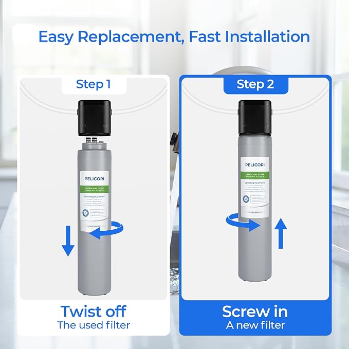 AO-MF-R Water Filter Replacement | Compatible with AO Smith AO-MF System, Basic Direct-Connect Under-Sink Water Filter AO-MF-R, 1 Pack