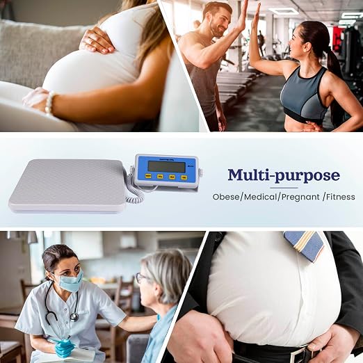 Medical Grade Scale - Scale for Body Weight with Digital Display - 660 lb Home, Gym, Office Professional Physician Scale, High Capacity Wrestling Scale for Body Weight
