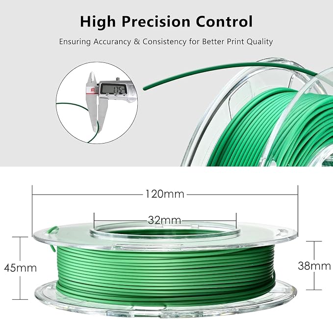 AOSEED PLA Filament Set 1.75mm (±0.02mm), 8-Pack, 200 g (0.44 lb) per Spool | Multi-Color Bundle for Most FDM 3D Printers, Low-Odor, Safety-Tested, Tangle-Free & Moisture-Protected for Home & Classroom