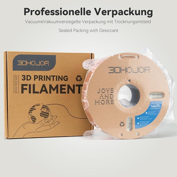 3DHoJor Matte PLA Filament 1.75mm Light Khaki, PLA 3D Printer Filament, 1kg Spool (2.2lbs) PLA Filament, Fit Most FDM 3D Printer