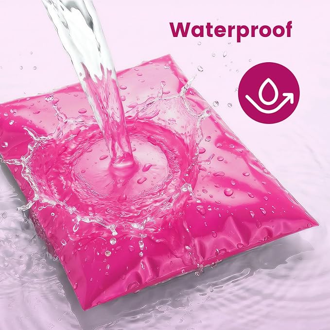 Metronic Pink Poly Mailers 14x19 400 Pack, Heavy Duty Shipping Bags Bulk Self Seal Waterproof Tear Resistant Large Mailing Envelopes, Packaging bags for Small Business, Boutique, Clothing