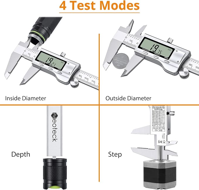 Neoteck 6 inch Digital Caliper + 8 inch Digital Caliper Set