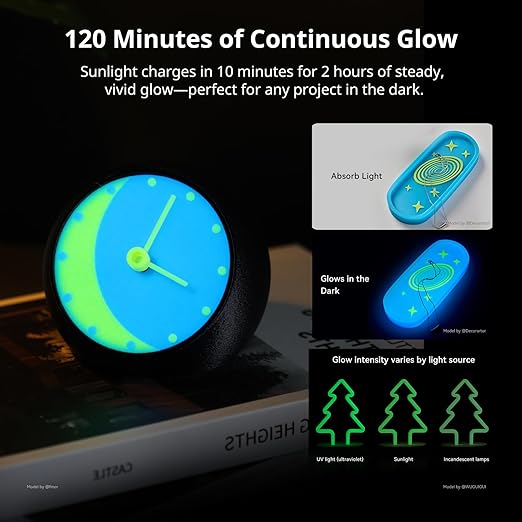 ANYCUBIC PLA 3D Printer Filament, Glow in the Dark, 3D Printing PLA Filament 1.75mm Dimensional Accuracy +/- 0.02mm, 1KG Reusable Spool (2.2 lbs), Glow Green