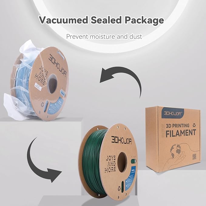 3DHoJor PLA Pro (Plus) Filament 1.75mm, 3D Printer Filament, Cardboard Spool 3D Printing Filament, Dimensional Accuracy +/- 0.03 mm,Pine Green, 1kg