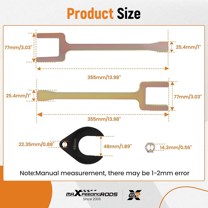 maXpeedingrods Inner CV Axle Removal Tool Set & Front Wheel Drive Axle Puller for Use on Front Wheel Drive Vehicles-Remove Most Vehicles Half-Shaft Drive Axles, CV Joint Fork Removing Adapter
