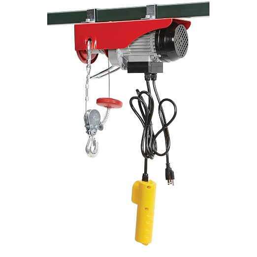 Ironton Electric Cable Hoist - 220-lb. Single-Line Capacity/440-Lb. Double-Line Capacity, 40/20ft. Lift
