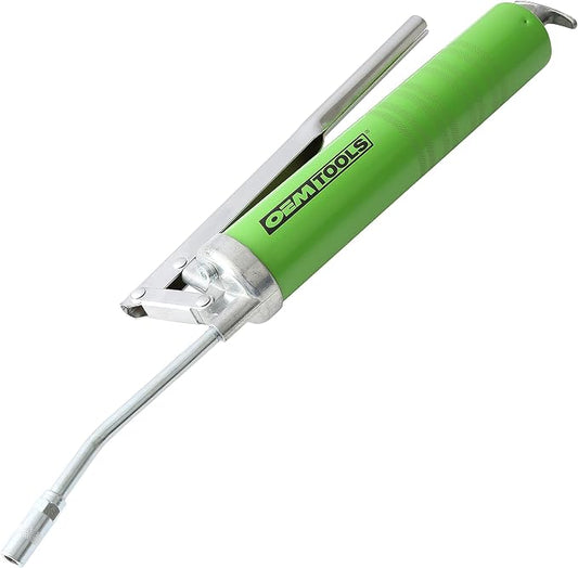 OEMTOOLS 87201 Lever Action Grease Gun, Manual Grease Gun, Auto Grease Gun, High Pressure Grease Gun, Grease Gun Coupler, 6 Inch Grease Gun Syringe