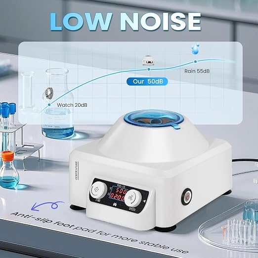 Mxmoonant Centrifuge Machine, 4000RPM Lab Benchtop PRP Centrifuges, 15ML*6 Electric Desktop Centrifuge with Digital Control 110V