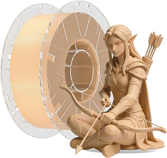 Creality 3D Printer RFID Filament, Hyper PLA Filament 1.75mm Bundle for 3D Printing, Hyper PLA RFID Filament No-Tangling High Precision, 1KG(2.2 lbs) Spool (Skin)