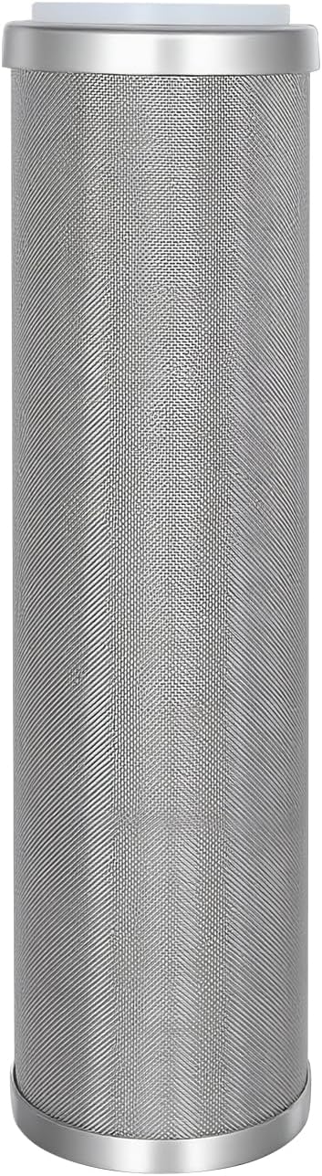 Stainless Steel Cleanable Wire Mesh Filter Cartridge 10”Length,2.5"OD(50 Micron)