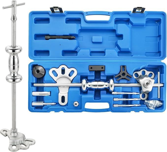 NYXOVA 19PCS Slide Hammer Puller Set, 9-Way Axle Bearing Puller Remover Kit, Rear Wheel Axle Bearing Remover & Dent Hub Gear Puller Tool