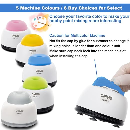 ONiLAB Mini Vortex Mixer with Touch Function, Lab Mixing, Nail Polish,Tattoo Ink,Eyelash Adhesives and Acrylic Paints Mixing, Lab Vortexer for Centrifuge Tubes and Test Tubes,Yellow