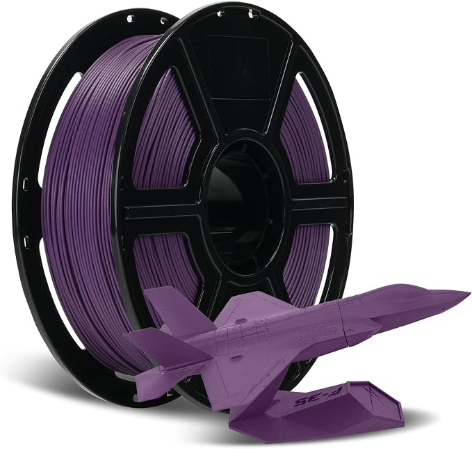 FLASHFORGE Carbon Fiber PLA Filament 1.75mm Iris Purple, Reinforced 3D Printer Filament 1kg, Lightweight & High-Strength PLA-CF Filament, Strong & Easy to Print