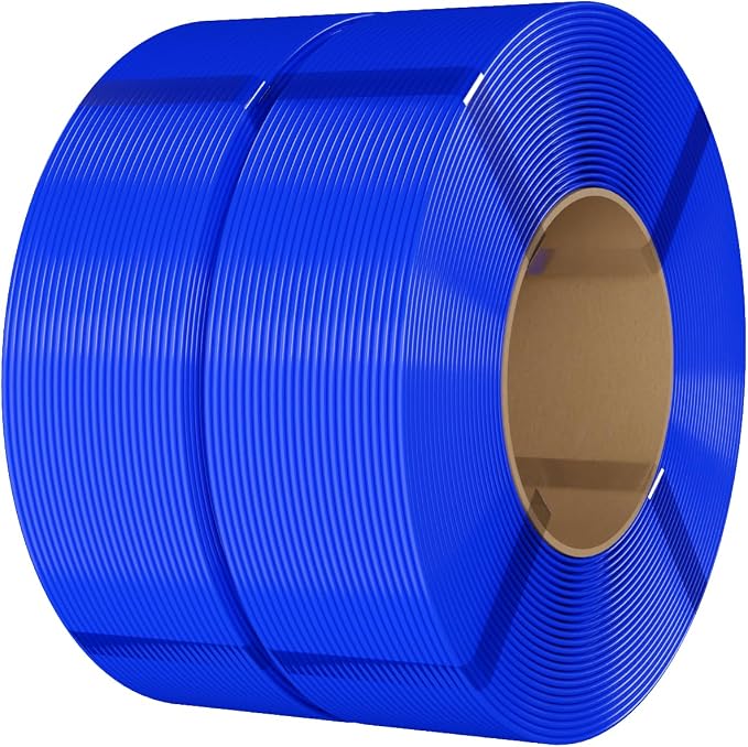 eSUN PLA Basic Refilament 1.75mm, 3D Printer Refill High Speed PLA for Fast Printing, 1KG per Roll, 2 Rolls Spoolless 3D Printing Filament for High Speed 3D Printers, Blue