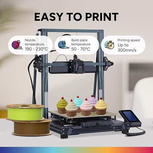 OVERTURE Matte PLA 1.75mm, Low Warp & Smooth Finish 3D Printer Filament | Frosted Matt Finish Hides Layer Lines, 1kg Spool (2.2lbs) Cardboard Spool, Fit Most FDM Printer (Matte Grass Green)