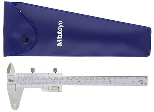 Mitutoyo 532-119 Vernier Caliper, Stainless Steel, Inch/Metric, 0-5" Range, +/-0.0011" Accuracy, 0.001" Resolution