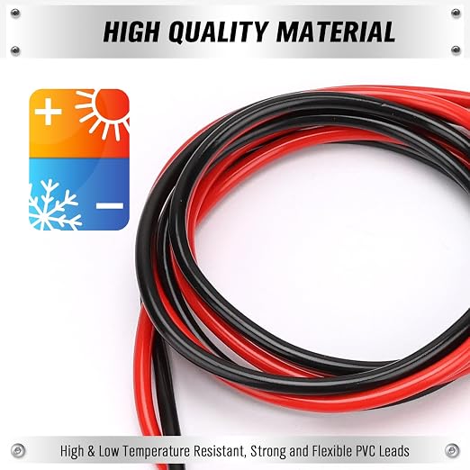 SWANLAKE 2-Piece Dual-Ended Alligator Clip Test Leads, 1000V 15A 3.5ft/1M Electrical Alligator Clips, Flexible Copper Cable Crocodile Clip, Electrical Wires with Gator Clips