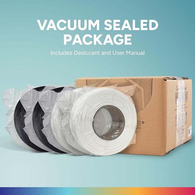 OVERTURE 4KG Bundle High Speed PLA Filament Refill 1.75mm 3D Printer Filament, 4 Pack 1kg (2.2lb) Refilament for Bambu Lab Reusable Spool, Fit Most FDM 3D Printers (Green+Red+Blue+Orange)