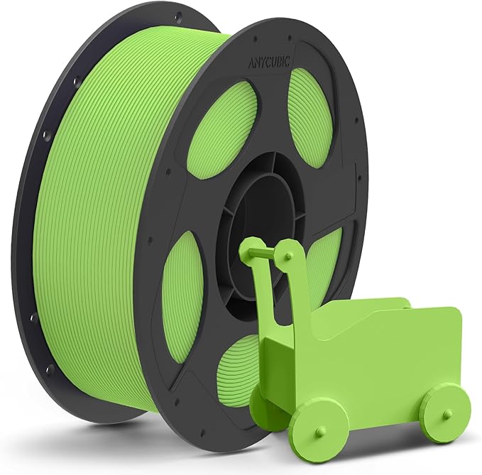 ANYCUBIC Matte PLA Filament 1.75mm, 3D Printing PLA Filament 1.75mm Dimensional Accuracy +/- 0.03mm, 1KG Reusable Spool (2.2 lbs), Apple Green
