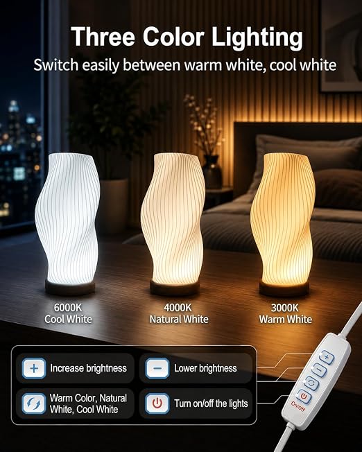 3PCS LED Lamp Kit 001 for Bambu Lab H2D/A1/A1mini/P1S/P1P, Makerworld & Anycubic 3D Printer DIY Lighting, Three Color Modes 3000K/4000K/6000K, 5V USB Powered, Model Printing Accessory
