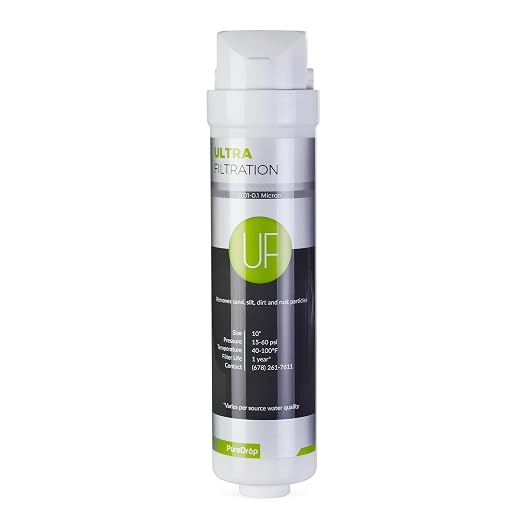 PureDrop FUFM1 Ultra-Filtration Under Sink Water Filter Replacement Membrane, Replacement Water Filter Cartridge for CUW4, 1 Pack