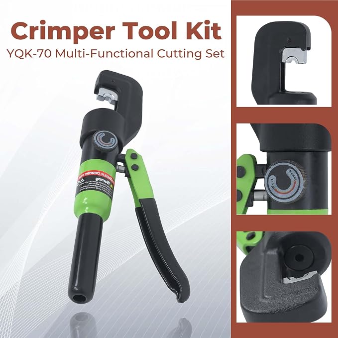 1Pcs YQK-70 Hydraulic Crimping Tool Wire Crimper for Welding Cables, Electrical Cables and Power Wires