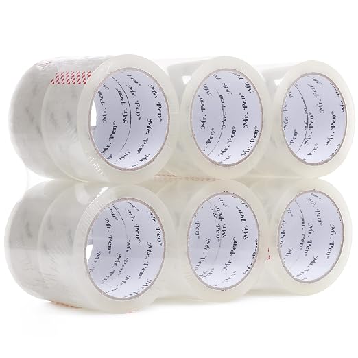 Mr. Pen- Packing Tape, 12 Pack, 2 Inch Wide, 60 Yards, Clear | Heavy Duty Packing Tape for Shipping, Packaging, Moving and Storage
