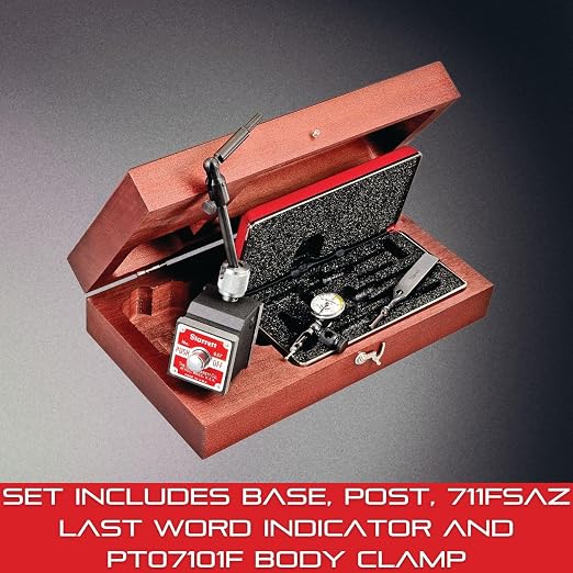 Starrett Magnetic Base Indicator Holder Set with Swivel Post Assembly and Adjustable Gage Holding Rod - Ideal for Professionals and DIY Home Improvement - 657B